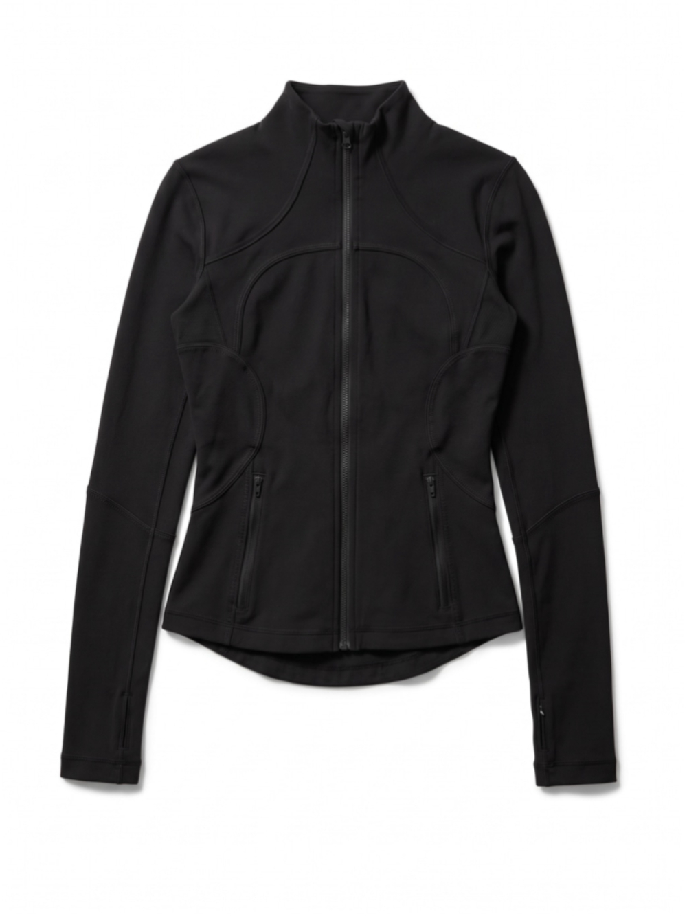 LULULEMON Jacket Forme Luon Black Zip-up Athleisure Gym Yoga Training Run, Sz 4